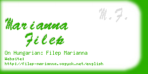 marianna filep business card